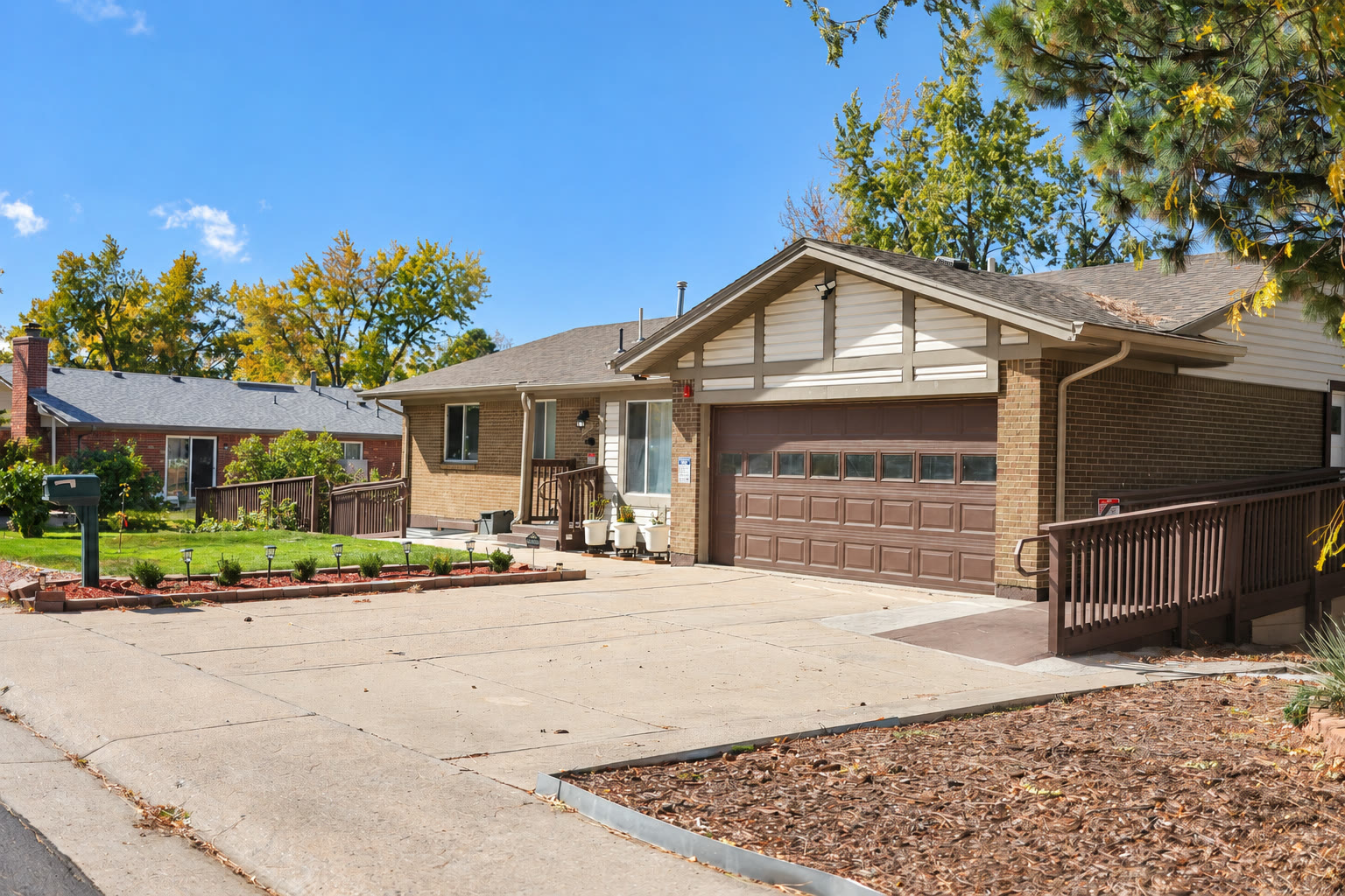 Gentle grade access ramp and driveway